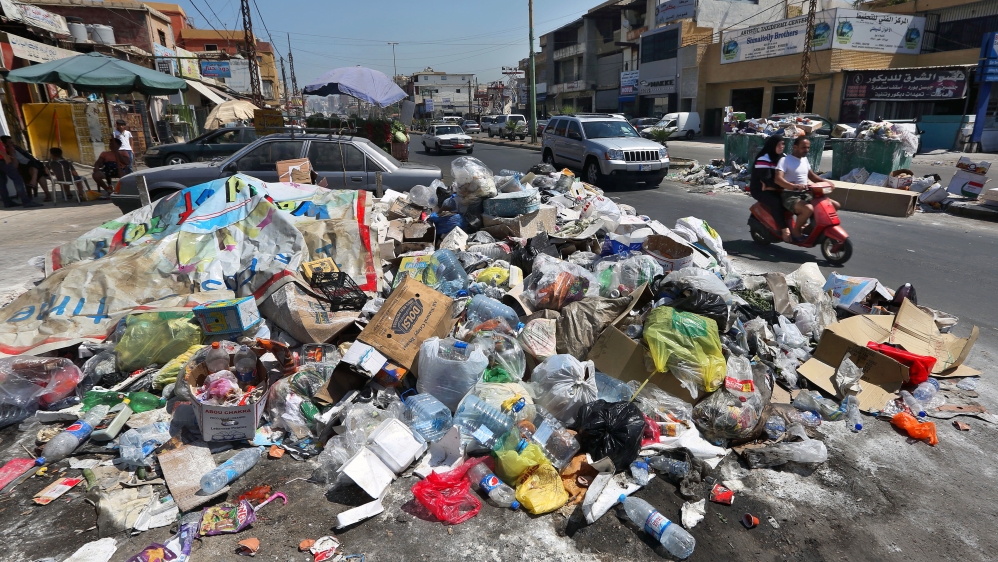 The Lebanese cabinet has failed to agree on a solution for the country’s growing garbage crisis [AP]The stench of uncollected refuse in the streets of Beirut is a stark reminder of the government crisis afflicting Lebanon [Reuters]