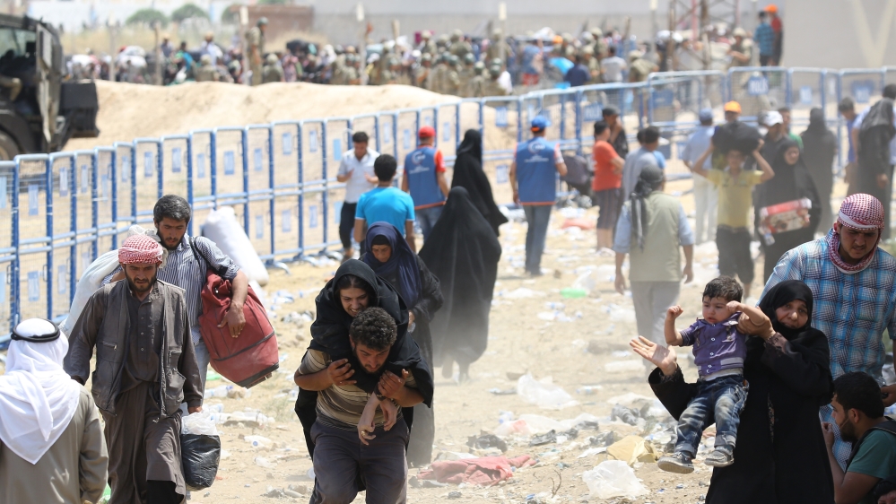 Syrians fled from clashes cross Turkey