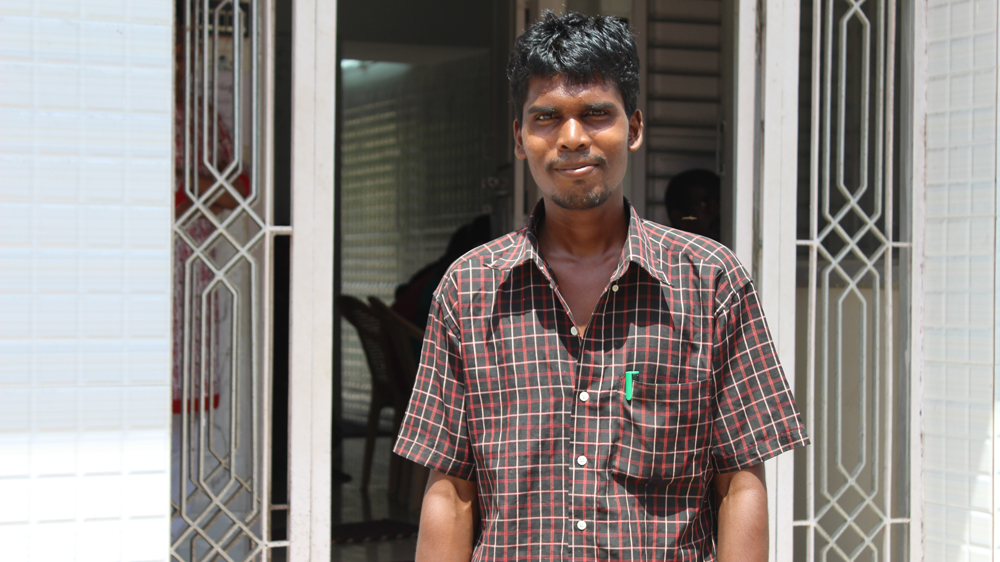 Arun Kumar is all smiles after undergoing treatment at a Dawa-Dua clinic in Erwadi [Sandhya Ravishankar/Al Jazeera]