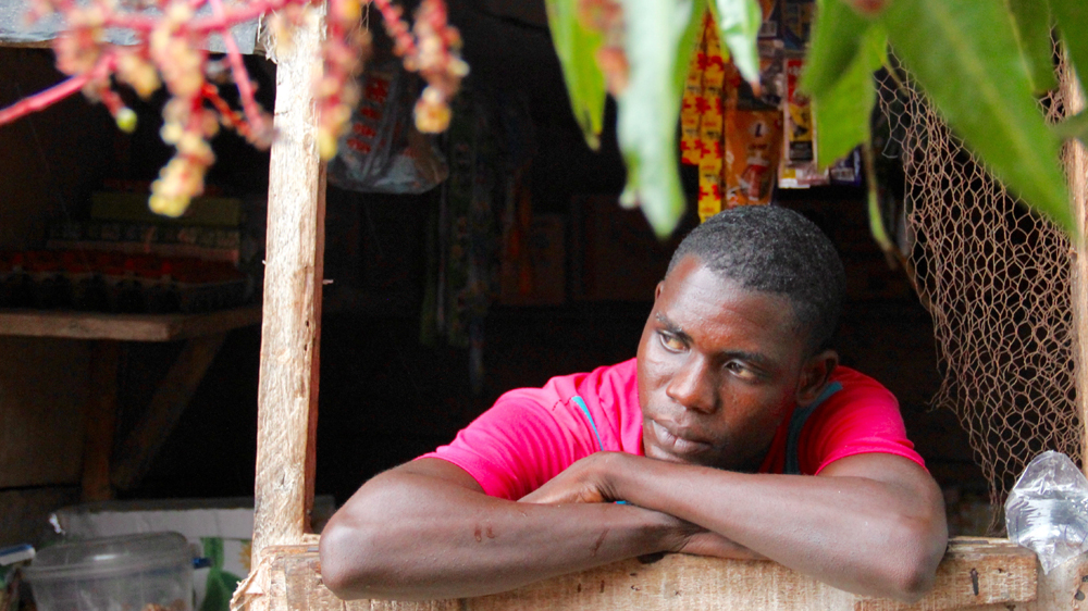 Adamou is returning to his native Niger, to his wife of two years and his two-room, mud-walled house, and he does not know when he will be able to return to Nigeria and his kiosk [Femke van Zeijl/Al Jazeera]