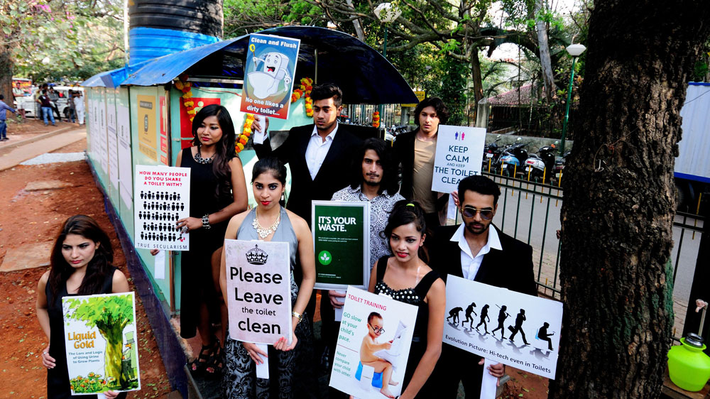 More than 53 percent of Indian homes — about 70 percent in the villages — lack toilets [EPA]