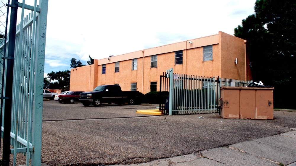The Albuquerque apartment complex where Mary Jobe's husband, Daniel Tillison, was killed by Albuquerque police in March 2012. [Andy Beale/Al Jazeera]