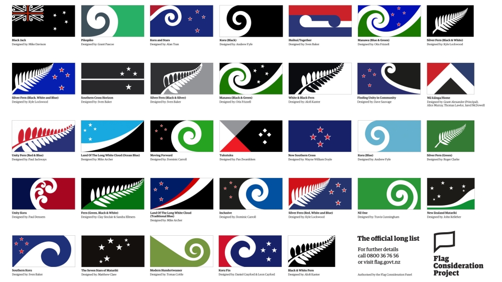 Stars and ferns favoured in competition for New Zealand flag