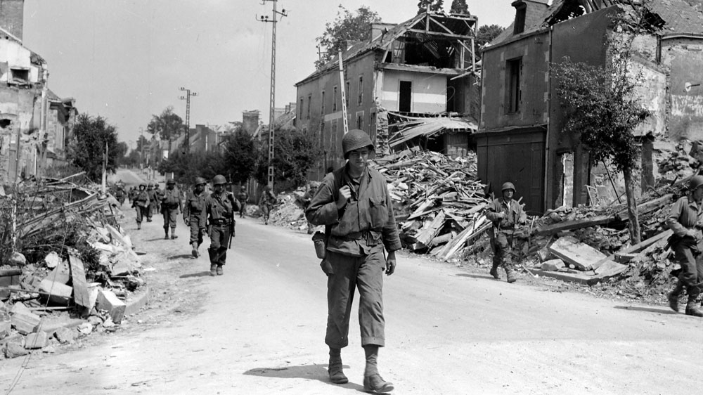 World War II. American soldiers in France