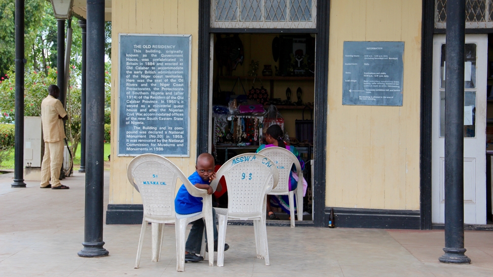 The building has been turned into a museum, replete with a shop selling wood carvings and jewellery [Femke van Zeijl/Al Jazeera]