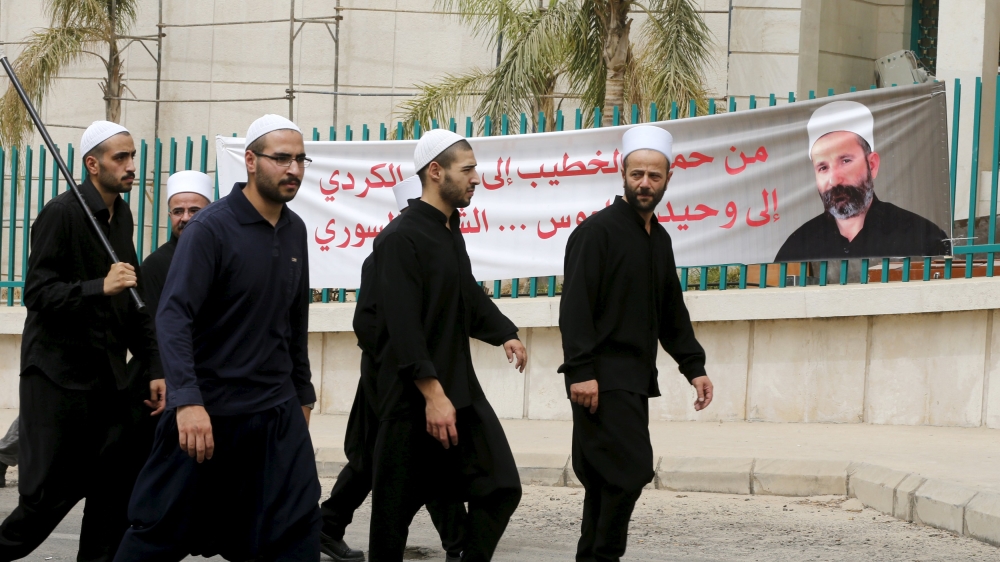 Balous' assassination shook the residents of Sweida, home to the largest Druze population in the Syria [Reuters]