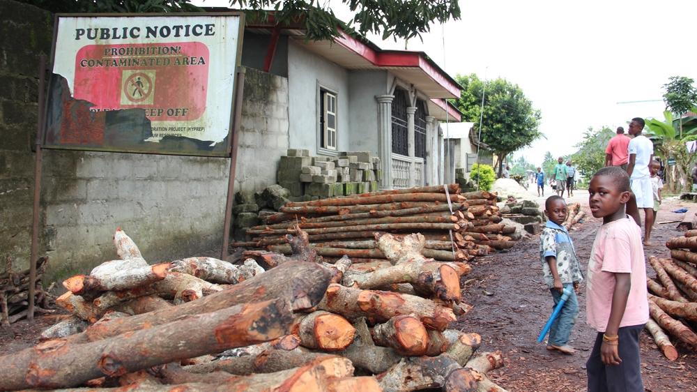 Although Shell has accepted responsibility for the oil spills and negotiations about the clean-up have been ongoing, the process of removing the crude oil that has sunk deep into Bodo's soil hasn't yet started [Femke van Zeijl/Al Jazeera]