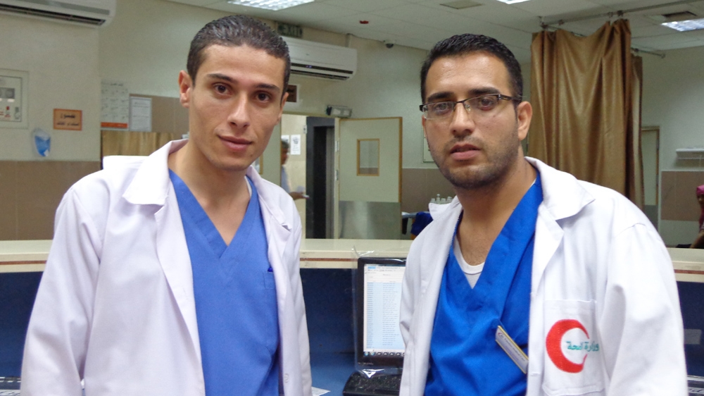 'With the current violence, we are working extended hours,' says Ameen al-Teel [Mel Frykberg/ Al Jazeera]