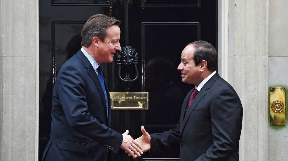Egyptian President al-Sisi in London