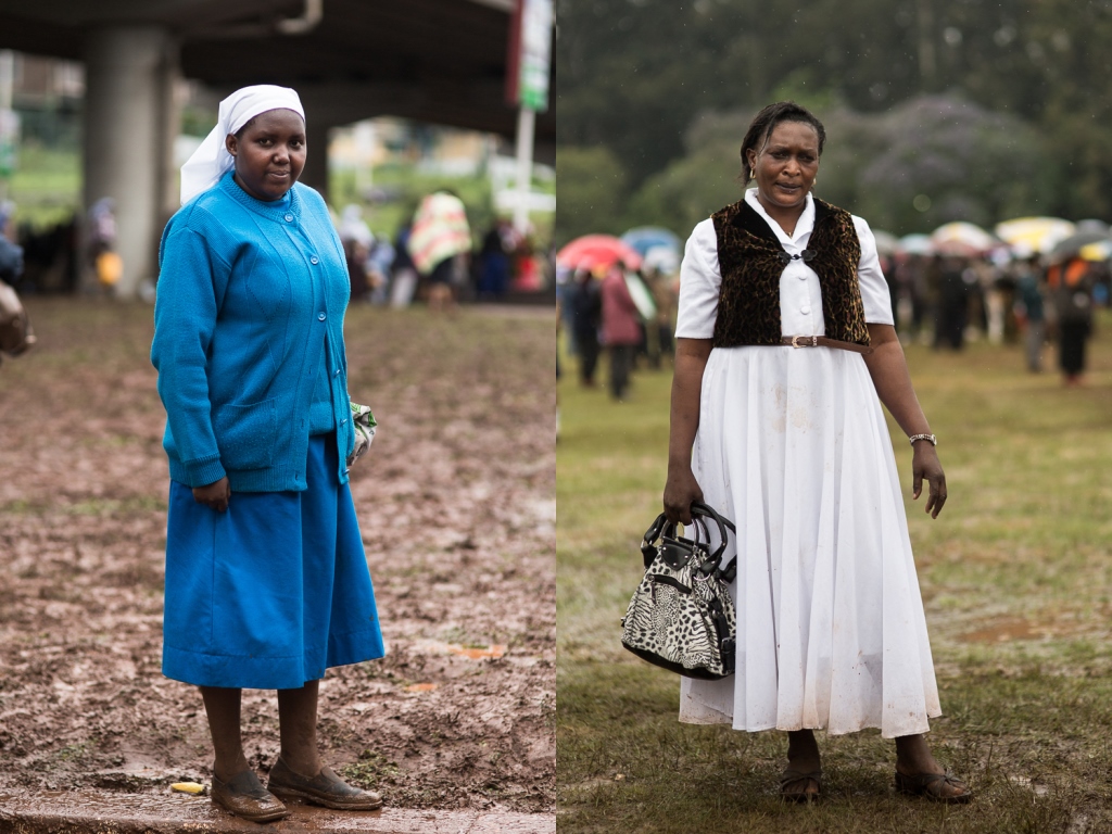 Sister Eva Kaninyuzi and Pamela Keleka [Roopa Gogineni and Trevor Snapp/Al Jazeera]