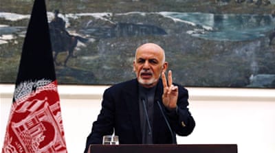 Afghan President press conference in Kabul