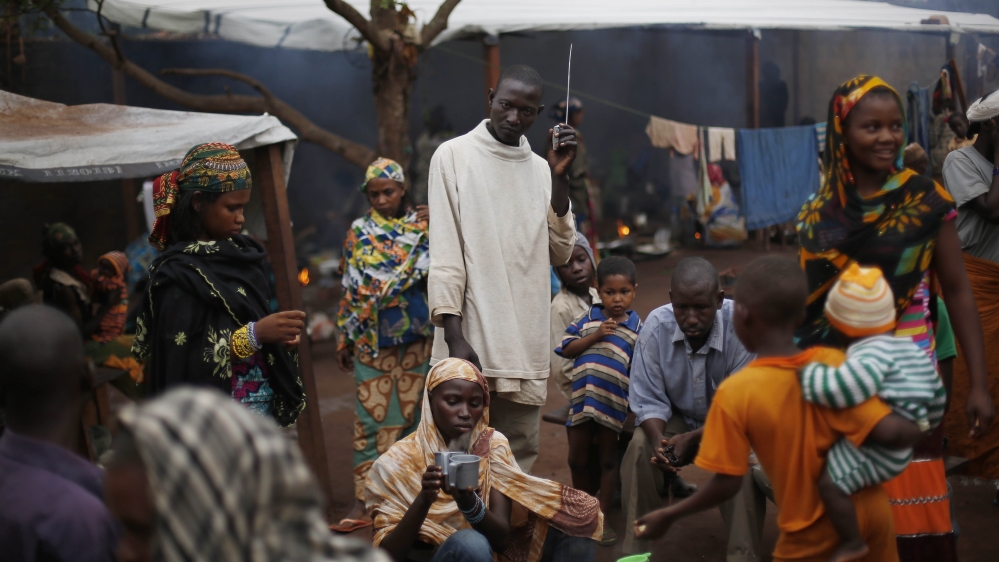 Central Africa Republic people listen to radio