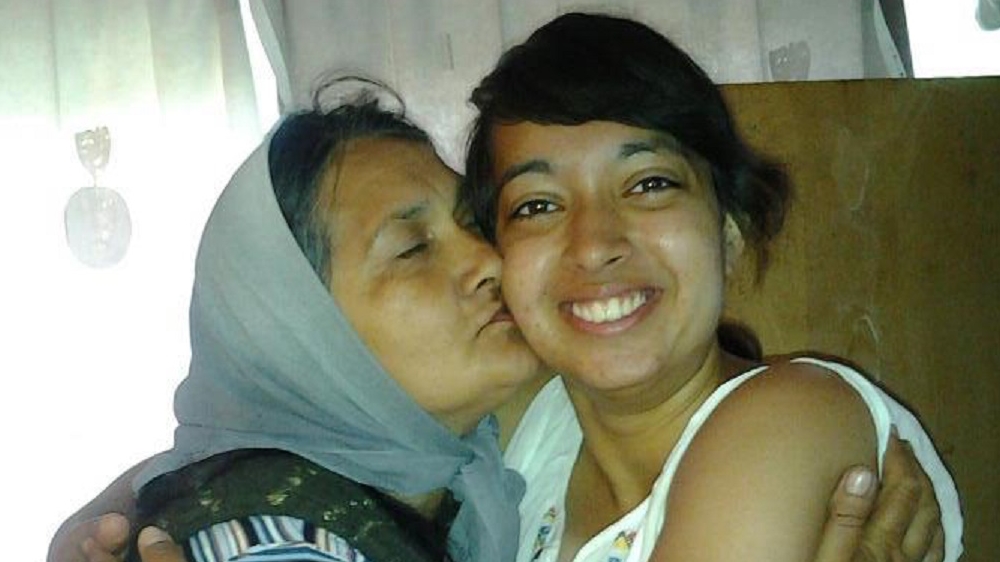 Beta Katkus and her biological mother during her first visit to Romania [Courtesy of Beta Katkus]