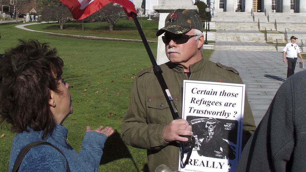 ANTI-REFUGEE PROTESTS IN THE US