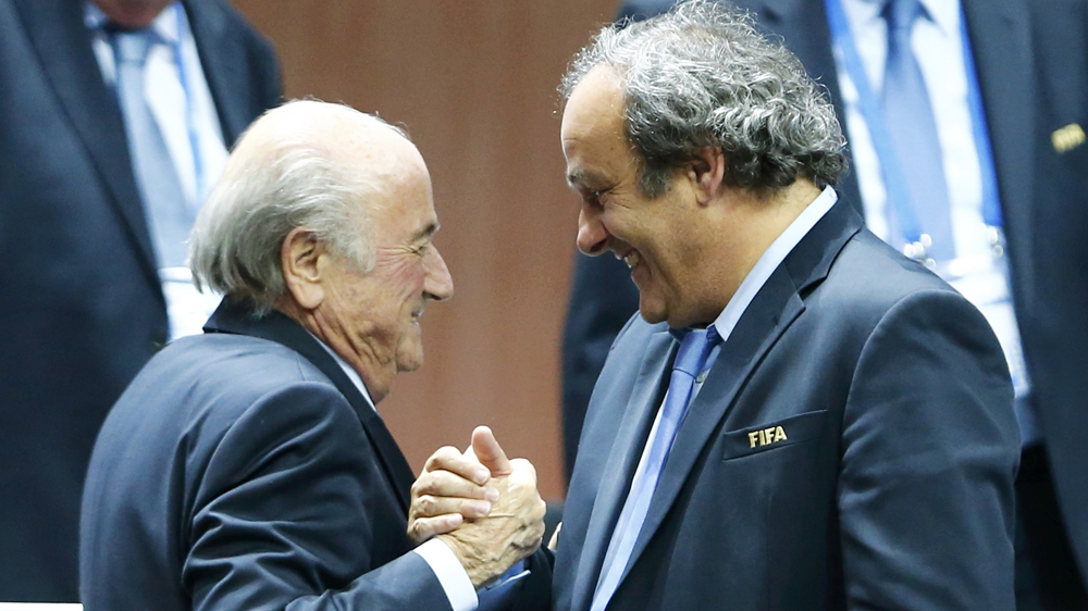 File picture of Blatter and Platini