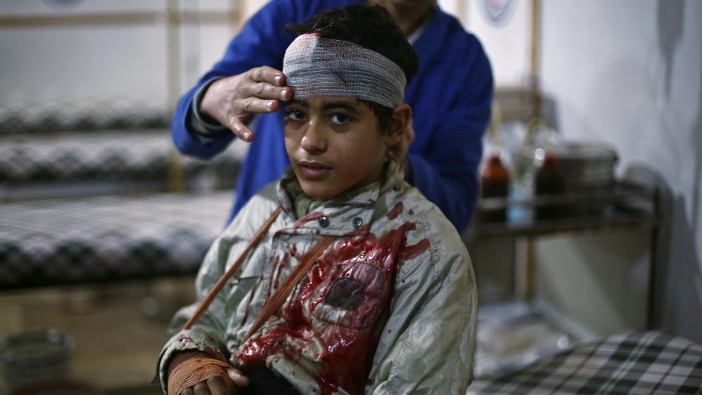 Airstrikes continue on rebel held Douma