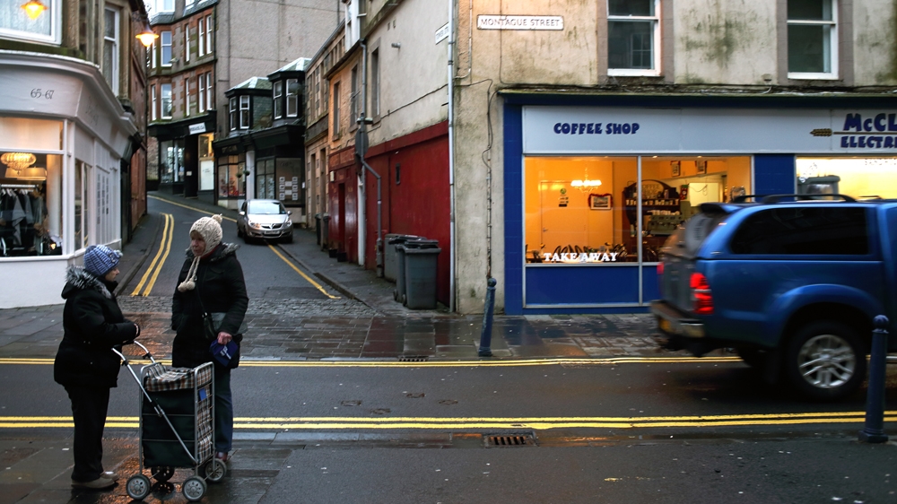 
The Isle of Bute suffers economic problems as a result of depopulation [Harrison Reid/Al Jazeera] 
