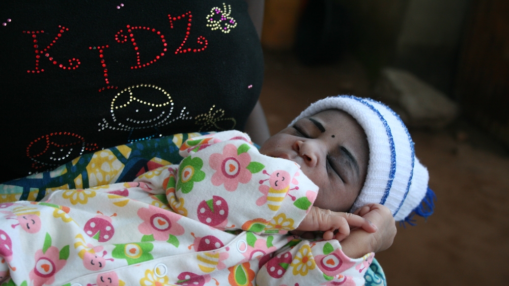 Aisha Musa's son, Mahmoud, aged 21 months, died on the way from Gwoza. Nguru helped deliver her daughter, who by tradition will remain nameless for three days, [Caelainn Hogan/Al Jazeera]