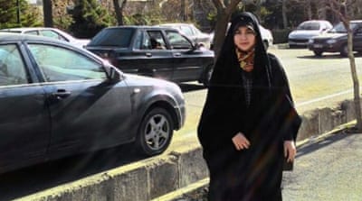 Iranian voter Marzieh [Hamid Reza Gholamzadeh/Al Jazeera]