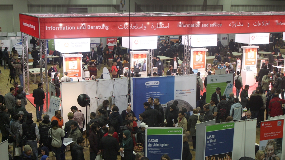 berlin job fair refugees