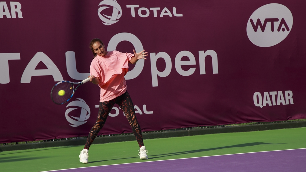Nabhani on court   [Baba Tamim/Al Jazeera] 