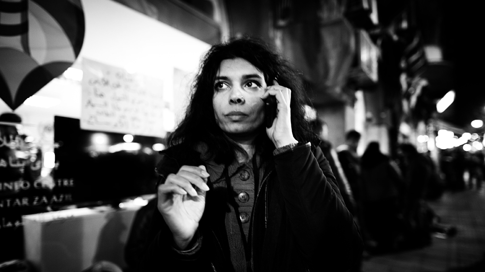 Saman Vjestica works as an interpreter at the Asylum Seeker Info Centre in Belgrade [Mona van den Berg/Al Jazeera]