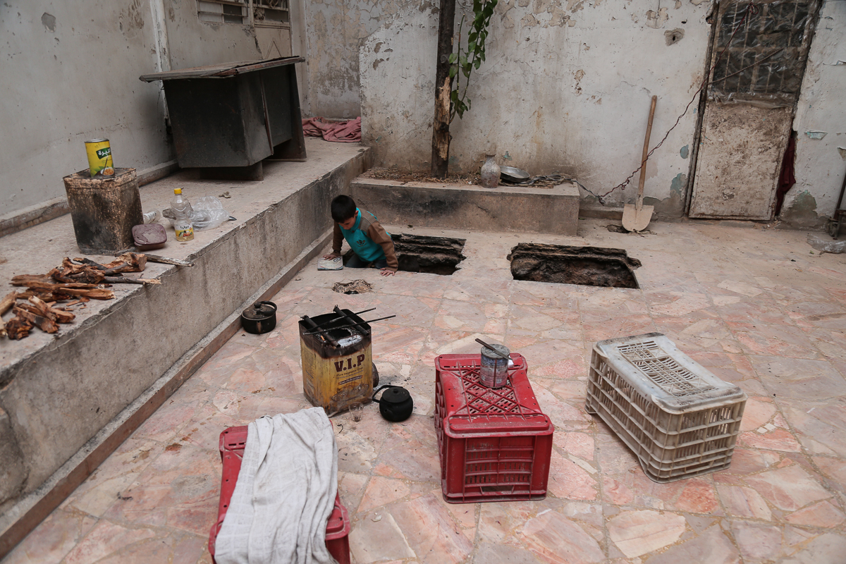 Syrian home destroyed