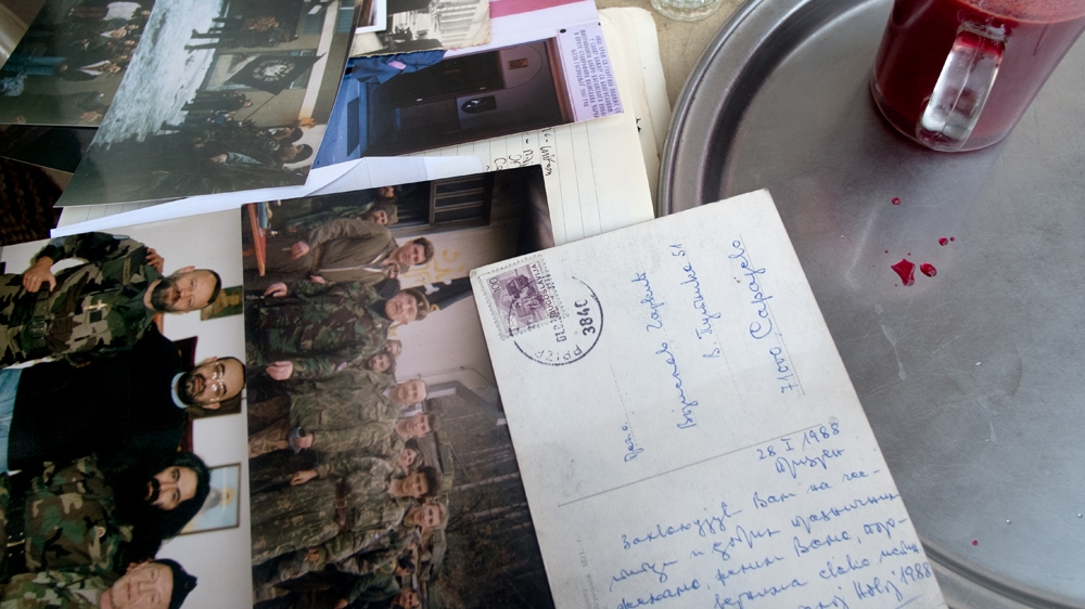 Vojislav Carkic was in charge of blessing the weapons that were used in the fighting [Arianna Pagani/Al Jazeera]