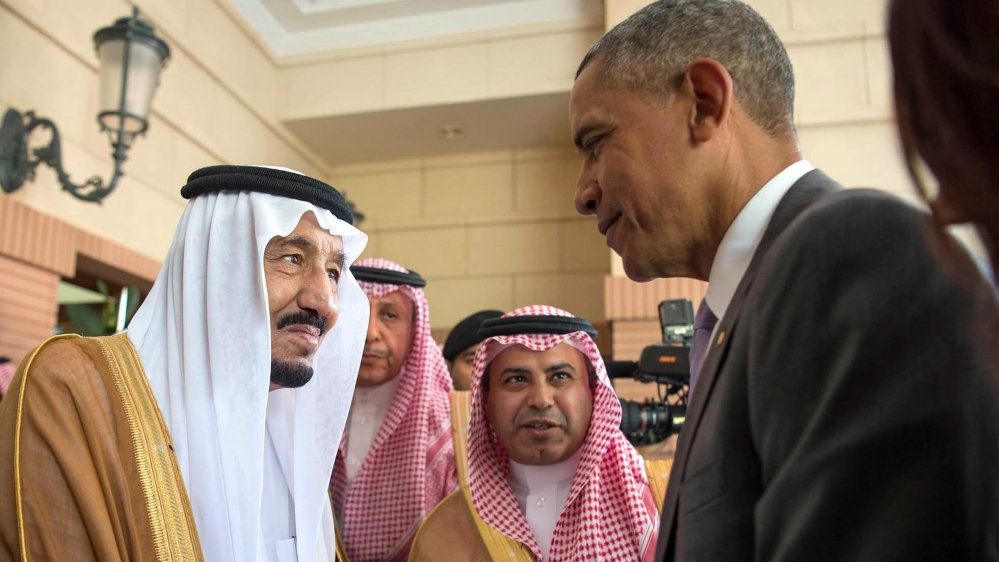 Obama arrives in Saudi Arabia