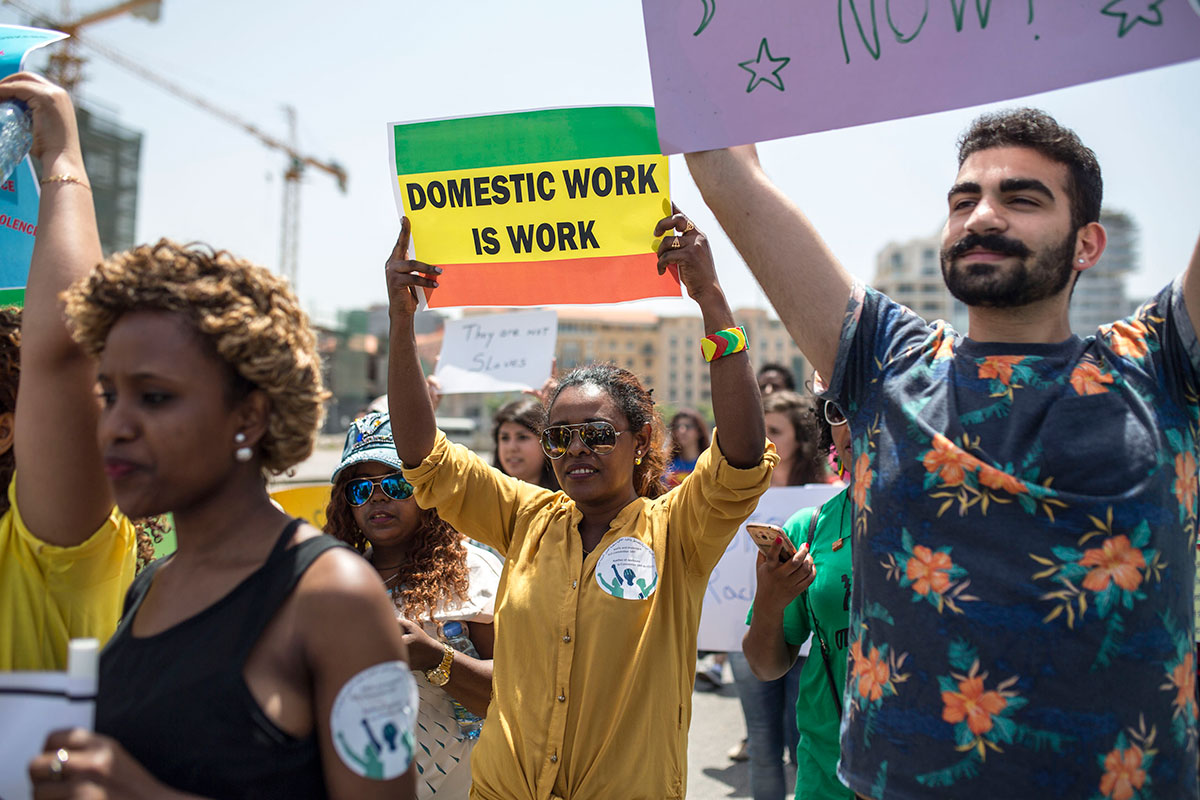 Domestic workers take the streets in Beirut/ Please Do Not Use