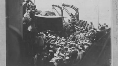 French sailors arriving in Syria during World War I, circa 1914-1918 [Getty]