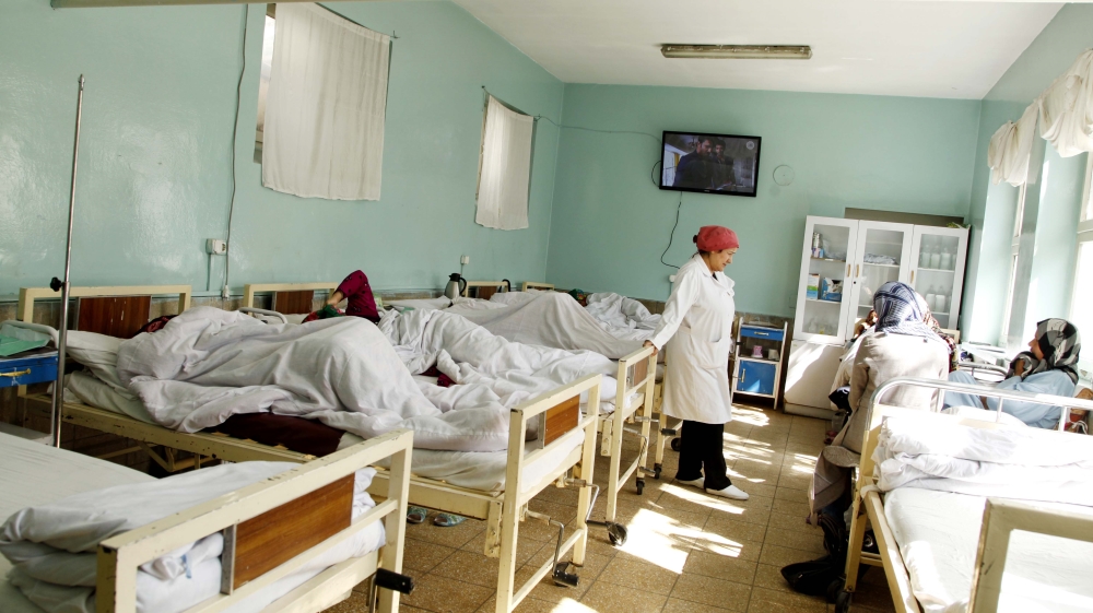 The recovery ward inside Malalai's fistula clinic [Mariam Alimi/Al Jazeera]