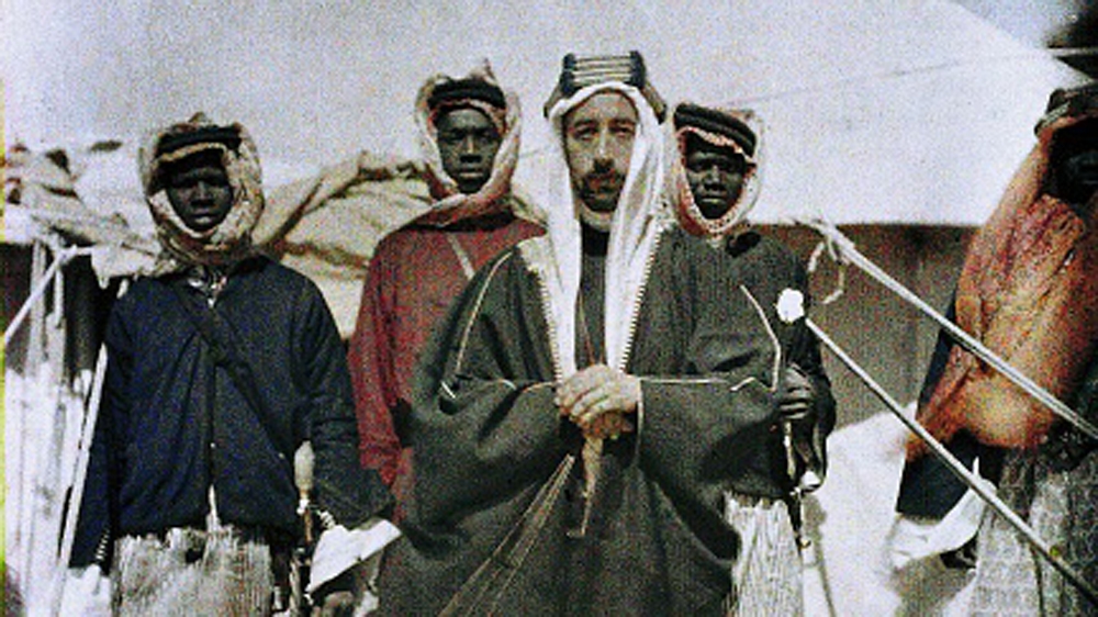 Faisal bin Hussein bin Ali al-Hashemi sided with the British army and organised the Arab revolt against the Ottoman Empire after meeting with Captain T.E. Lawrence October 1916 [Getty]