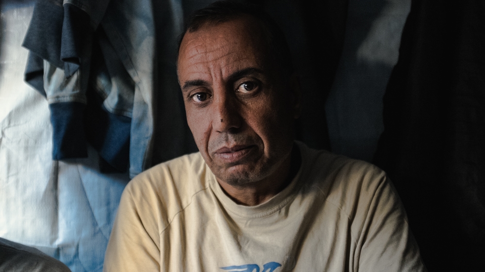 Ahmad Hamdan and his family fled Syria only to find themselves stuck in Chios [Nick Paleologos/SOOC/Al Jazeera]