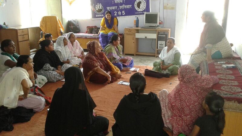 The BMMA holds one of its regular public meetings [Zakia Soman/BMMA]