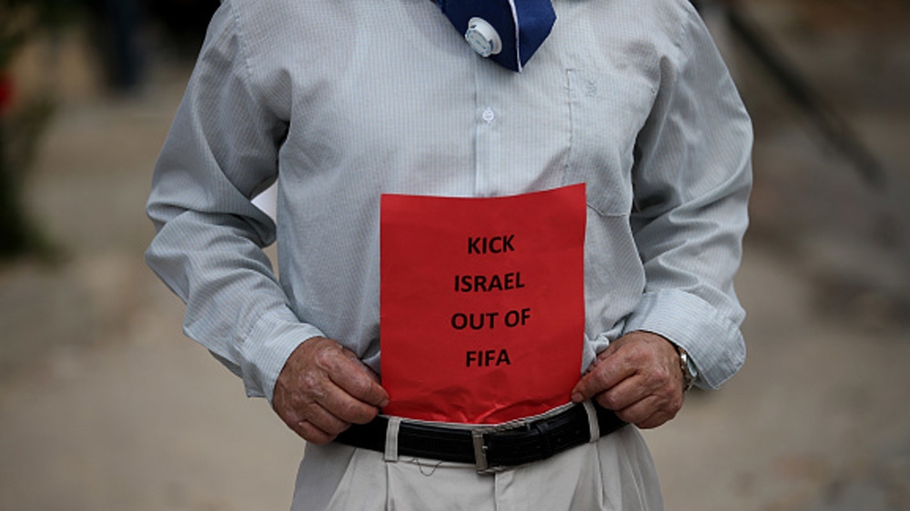 The Palestinian Football Federation launched a campaign for the suspension of Israel''s membership in FIFA in 2015 [Getty]