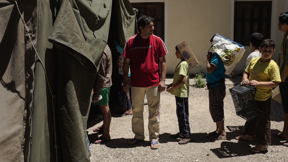 The Greek army is responsible for food distribution in many refugee camps across country [Nick Paleologos/SOOC/Al Jazeera]
