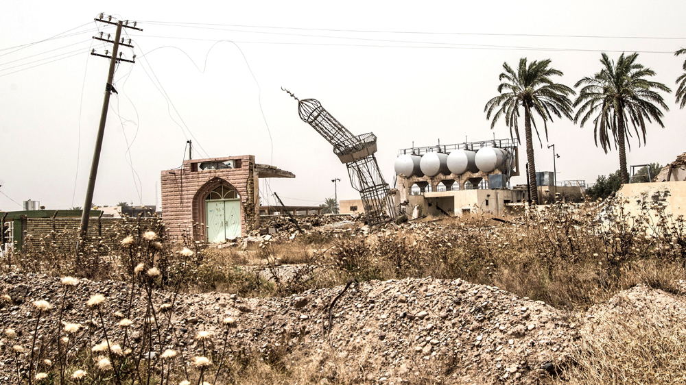Local media reported that four Sunni mosques in Saadiya were destroyed by the Shia fighters who recaptured it from ISIL [Tommy Trenchard/Oxfam/Al Jazeera] 