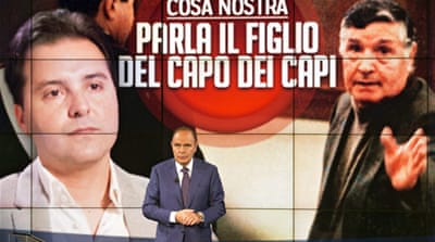 The televised interview with Riina Jr attracted widespread criticism from all wakes of Italian society [Claudio Peri/EPA]