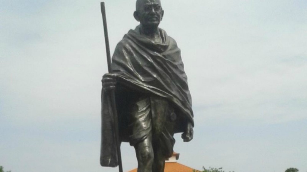 Statue of Gandhi at Ghana university