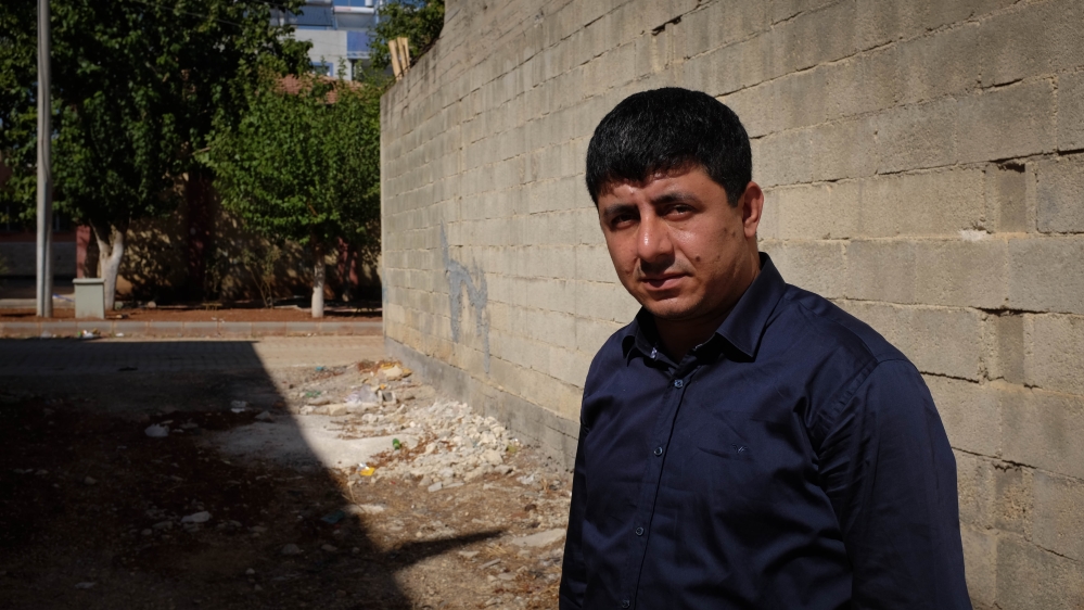 Shukru Mavzer says that his children will not even venture into the family's garden any more [Megan O'Toole/Al Jazeera]