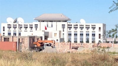 Chinese embassy in Bishkek where the attack took place [Zhalil Saparov/Al Jazeera] 