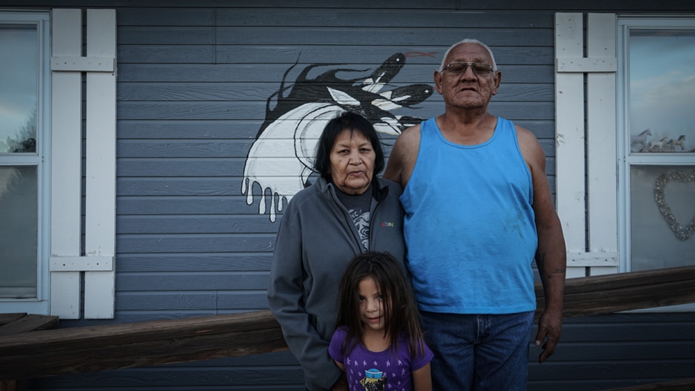 Jerome, a father of seven adult children, worked as an engineer off the reservation, returning home for lengthy periods to carry out charity project [Patrick Strickland/Al Jazeera]   