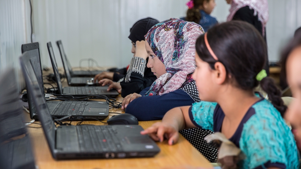 The programme blends vocational training with social integration for refugees [Dana Roesiger/Al Jazeera]