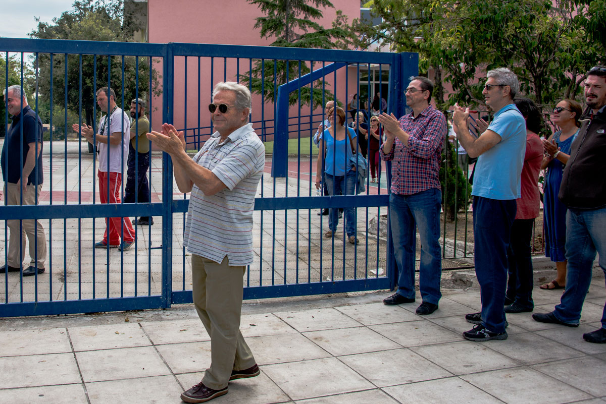 The school bell rings for refugee children in Greece/Please Do Not Use