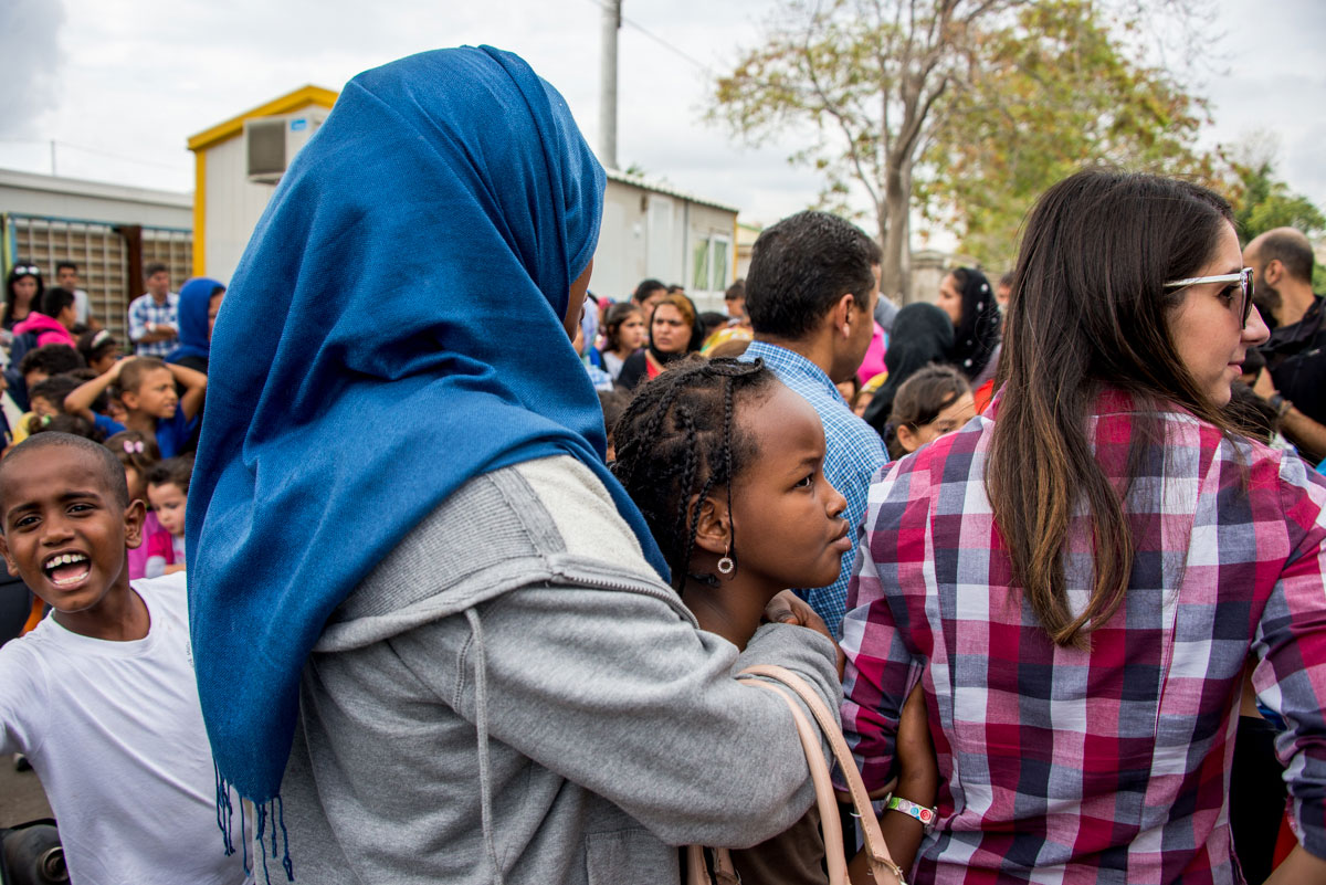 The school bell rings for refugee children in Greece/Please Do Not Use