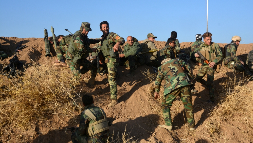 Peshmerga forces gather in the east of Mosul to attack ISIL fighters in Mosul, Iraq [REUTERS]
