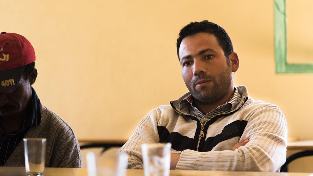 Mouad el-Ghali, 29, said that residents had to protest in order to get jobs at the solar plant [Wesley Lickus/Al Jazeera]