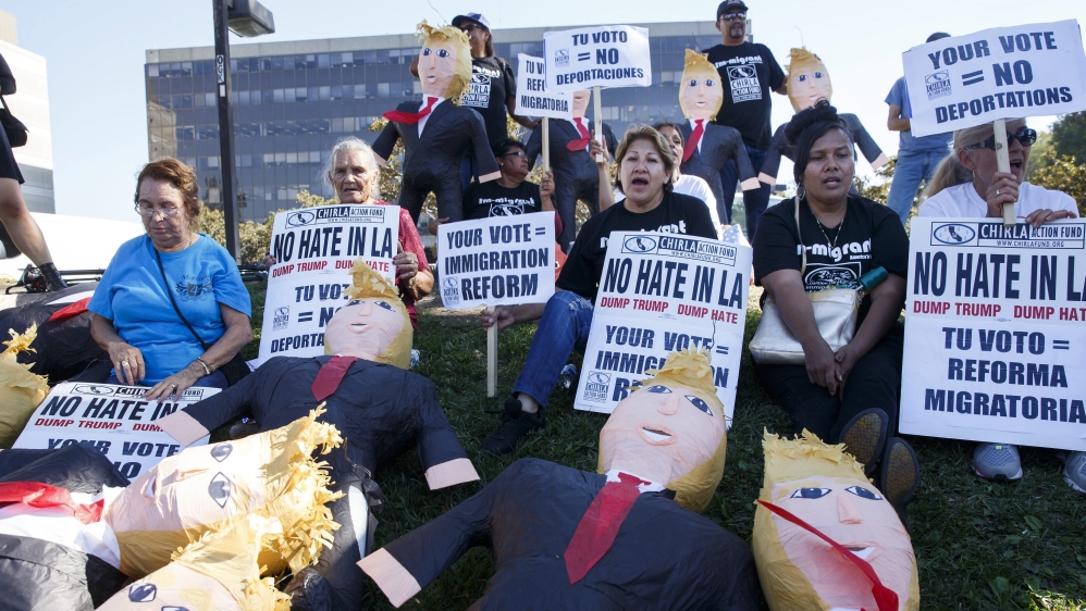 Donald Trump protest in Norwalk, California