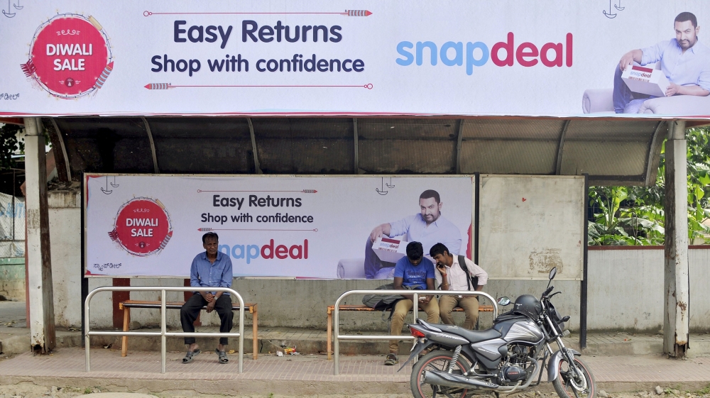 Indian online marketplace Snapdeal featuring Bollywood actor Aamir Khan